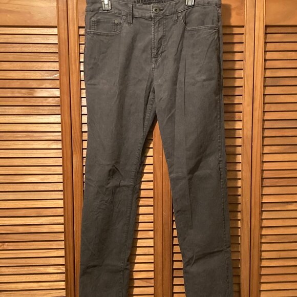 MENS AMERICAN EAGLE OUTFITTERS GRAY CORDUROY PANTS SLIM 32X34 - Picture 6 of 7